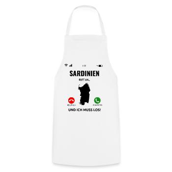 Sardinien Urlaub Sardegna Italien Geschenk Idee - Kochschürze - Weiß - Vorne - AI Model Male 185 dark (185cm)