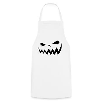 Halloween Pumpkin Disguise - Cooking Apron - white - Front - AI Model Male 185 dark (185cm)