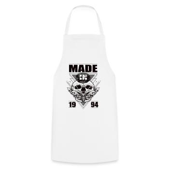Fabriqué en 1994 Vintage Retro Limited Edition - Tablier de cuisine - blanc - Devant - AI Model Male 185 dark (185cm)