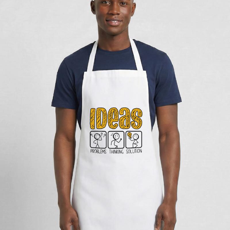 Problem Thinking Stick Figure Solution Thinker Cooking Apron