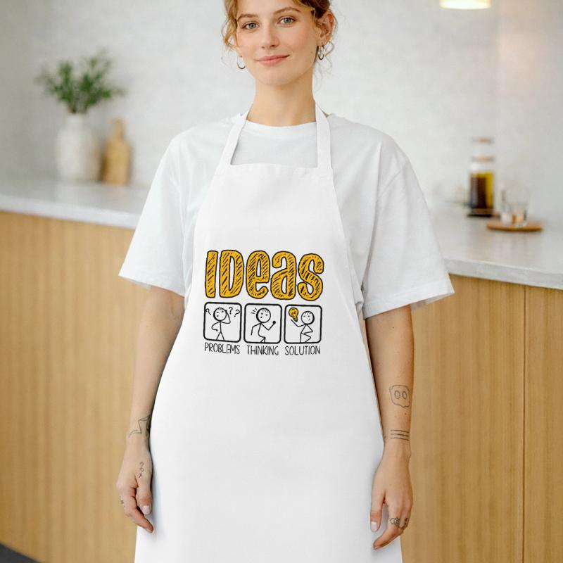 Problem Thinking Stick Figure Solution Thinker Cooking Apron