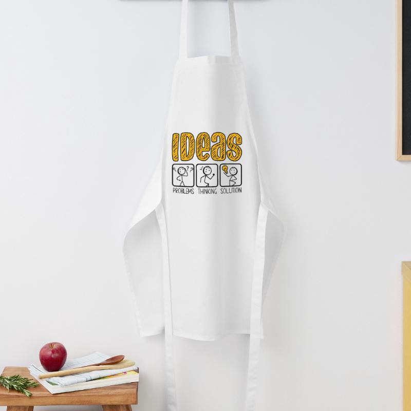 Problem Thinking Stick Figure Solution Thinker Cooking Apron