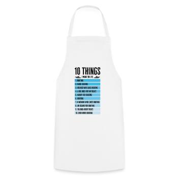 Boating Captain Boat Owner Sailing Boat Adventure - Cooking Apron - white - Front - AI Model Male 185 dark (185cm)
