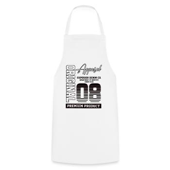 2008 Vintage Birthday Vintage Gift Retro - Cooking Apron - white - Front - AI Model Male 185 dark (185cm)