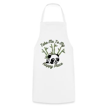 Take me to My Happy Place - Panda Lovers T-Shirt - Kochschürze - Weiß - Vorne - AI Model Male 185 dark (185cm)