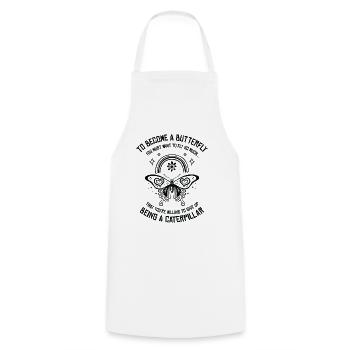 Butterfly Mystical Butterfly Lover Celestial Art - Cooking Apron - white - Front - AI Model Male 185 dark (185cm)
