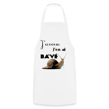 J'avoue - Tablier de cuisine - blanc - Devant - AI Model Male 185 dark (185cm)