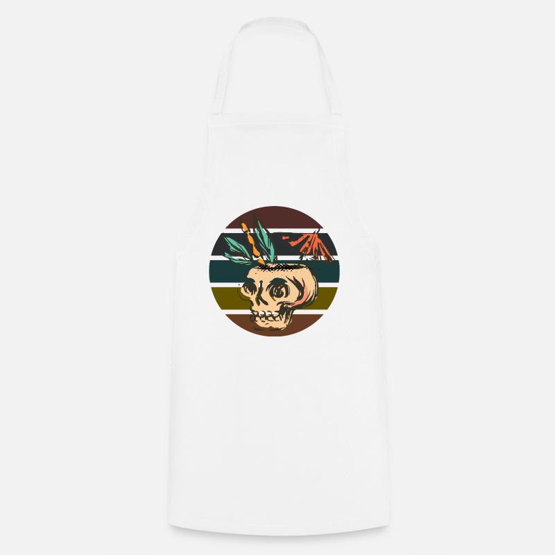Skellet Halloween Design - Tablier de cuisine - blanc