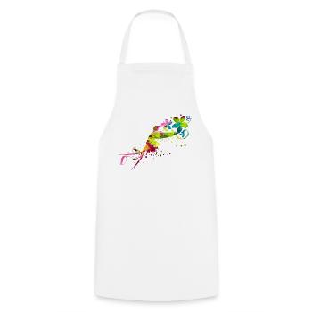 colobri - Cooking Apron - white - Front - AI Model Male 185 dark (185cm)