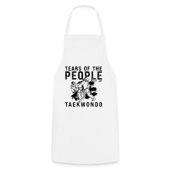 Taekwondo Tears Of The People Fight Sport Fighter - Cooking Apron - white - Front - AI Model Male 185 dark (185cm)