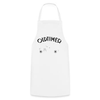 Classic Car Design - Classic Cars - Cooking Apron - white - Front - AI Model Male 185 dark (185cm)