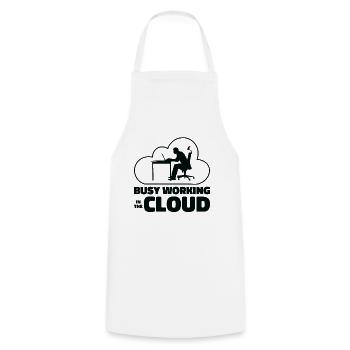 Cloud Computing Programmierer Kodierung - Kochschürze - Weiß - Vorne - AI Model Male 185 dark (185cm)