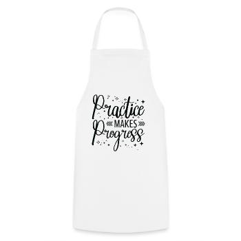 Student Education Studying Progress Study Time - Cooking Apron - white - Front - AI Model Male 185 dark (185cm)