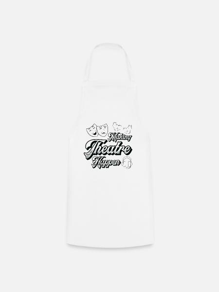Theater Acting Drama Tech Crew Musical Director - Cooking Apron - white