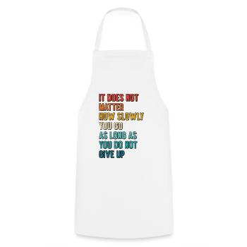 Student Learning Education Studying Postgrads - Cooking Apron - white - Front - AI Model Male 185 dark (185cm)