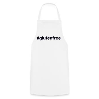 GLUTEN FREE Hashtag - Kochschürze - Weiß - Vorne - AI Model Male 185 dark (185cm)