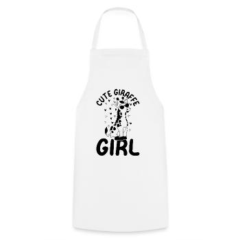 Giraffes Cute Giraffe Girl Giraffe Lover Girls - Kochschürze - Weiß - Vorne - AI Model Male 185 dark (185cm)