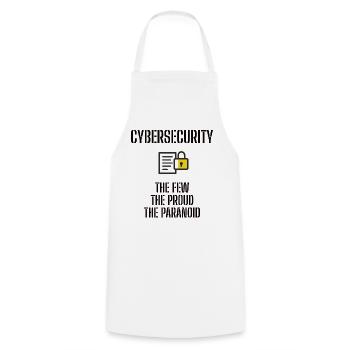 Cybersécurité - Informaticiens en sécurité des TI - Tablier de cuisine - blanc - Devant - AI Model Male 185 dark (185cm)