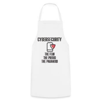 Cybersecurity - IT Security Computer Scientists - Cooking Apron - white - Front - AI Model Male 185 dark (185cm)