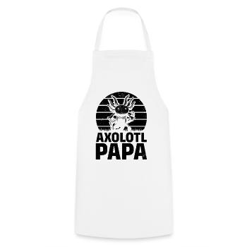 Axolotl Papa Kawaii Axolotl Lover - Cooking Apron - white - Front - AI Model Male 185 dark (185cm)