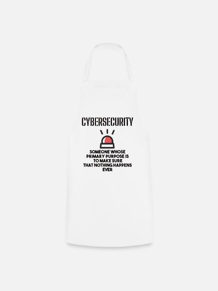 Cybersecurity - IT-Sicherheit Informatiker - Kochschürze - Weiß