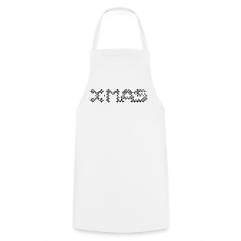 xmas christmas icon pixel icon snow pattern - Cooking Apron - white - Front - AI Model Male 185 dark (185cm)