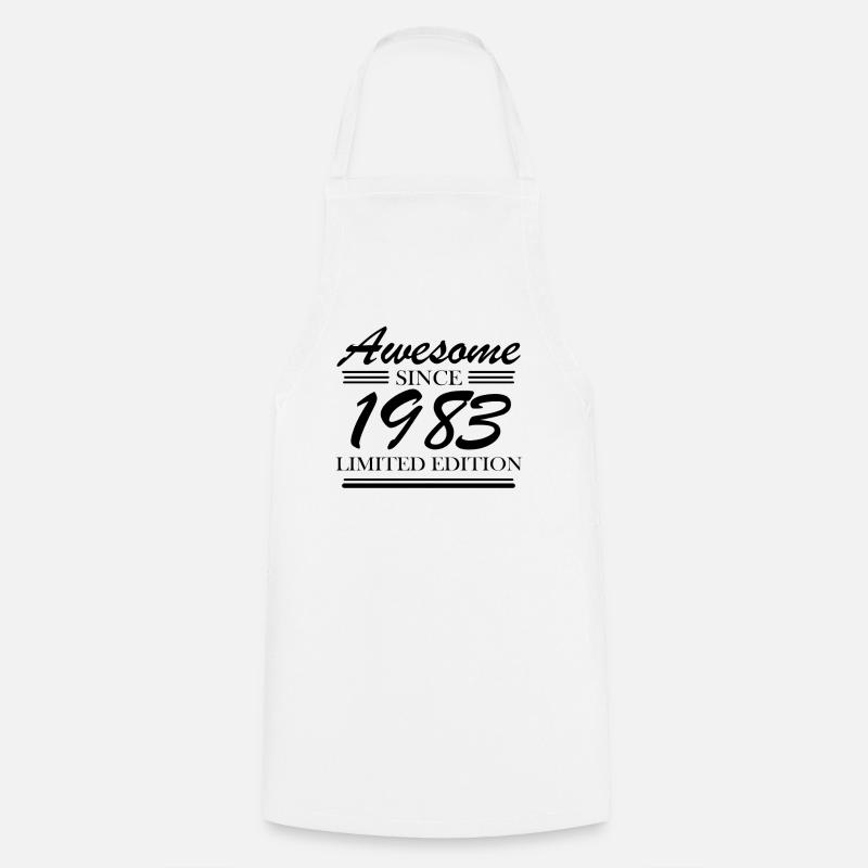 1983 - Né en 1983 - Tablier de cuisine - blanc