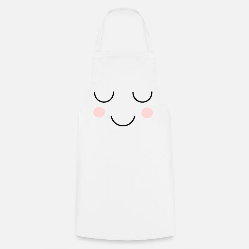 Kawaii Gesicht - Kochschürze - Weiß