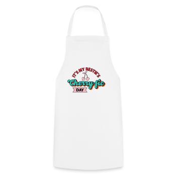 Cherry Birthday Greeting Fruit Lover Bestfriend - Cooking Apron - white - Front - AI Model Male 185 dark (185cm)