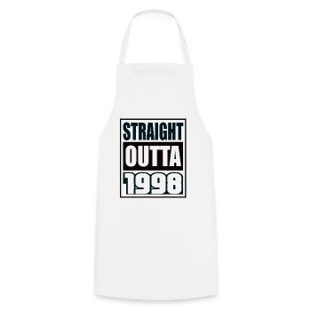 Straight Outta 1998 Geburtstag 1998 Geboren 1998 - Kochschürze - Weiß - Vorne - AI Model Male 185 dark (185cm)