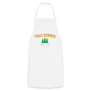 Trail Runner - Cooking Apron - white - Front - AI Model Male 185 dark (185cm)
