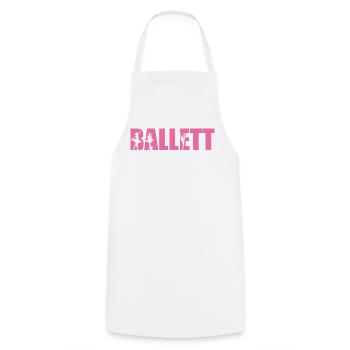 Ballet Dance Ballet Dancer Ballerina Gift - Cooking Apron - white - Front - AI Model Male 185 dark (185cm)