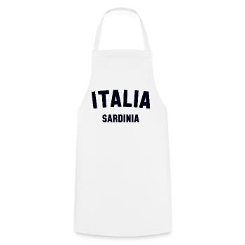 SARDINIA Italia Italy - Cooking Apron - white - Front - AI Model Male 185 dark (185cm)