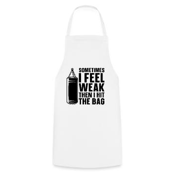 Sometimes I Feel Kickboxing Kickboxer Boxing Fight - Cooking Apron - white - Front - AI Model Male 185 dark (185cm)
