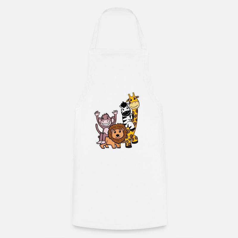 Animaux mignons - Tablier de cuisine - blanc