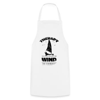 Plage Voile Windracer Land Sailers Land Sailors - Tablier de cuisine - blanc - Devant - AI Model Male 185 dark (185cm)