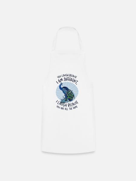 Peacock Positivity Verschiedene Inspirational - Kochschürze - Weiß