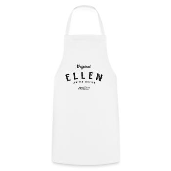 Ellen Limited Edition - Kochschürze - Weiß - Vorne - AI Model Male 185 dark (185cm)