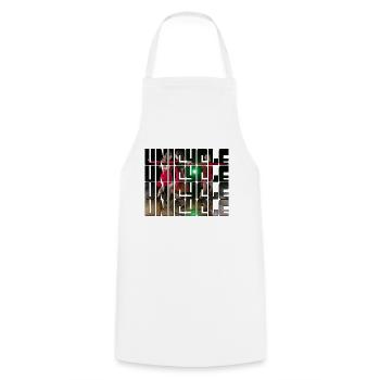 Unicycling - Cooking Apron - white - Front - AI Model Male 185 dark (185cm)