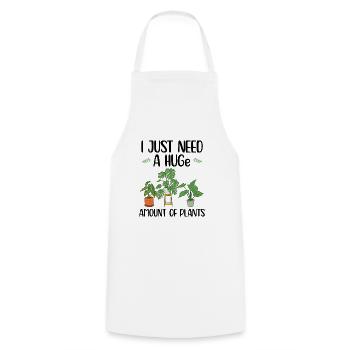 Amoureux des plantes - Tablier de cuisine - blanc - Devant - AI Model Male 185 dark (185cm)
