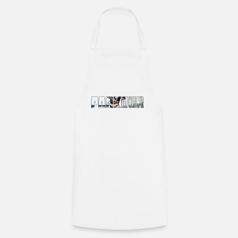 parkour - Cooking Apron - white
