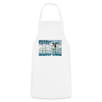 Surf - Tablier de cuisine - blanc - Devant - AI Model Male 185 dark (185cm)