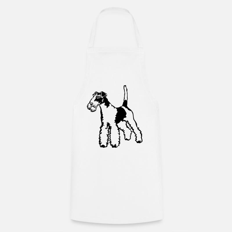 Fox terrier - Cooking Apron - white