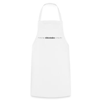 Coordinates Kreis 9 Albisrieden Zürich - Cooking Apron - white - Front - AI Model Male 185 dark (185cm)