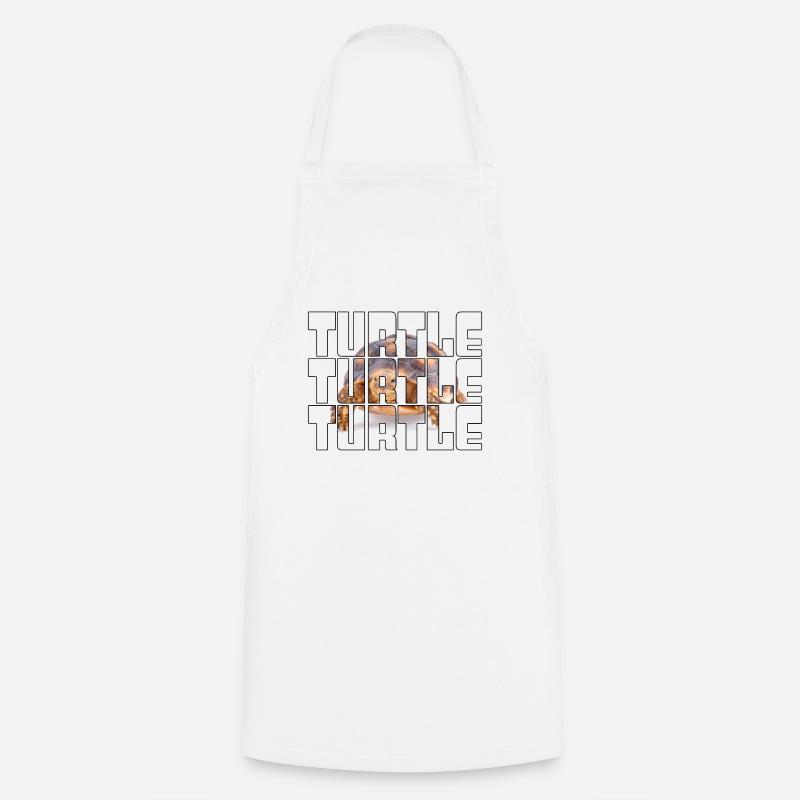 Tortue - Tablier de cuisine - blanc
