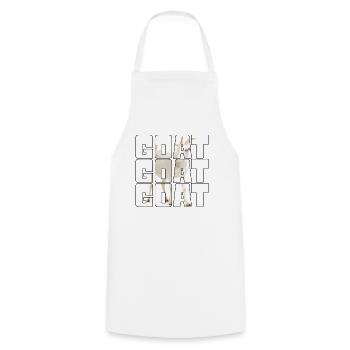 Goat - Cooking Apron - white - Front - AI Model Male 185 dark (185cm)