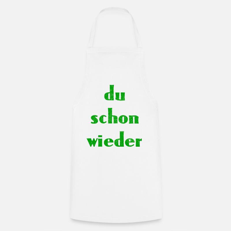 du schon wieder - Kochschürze - Weiß