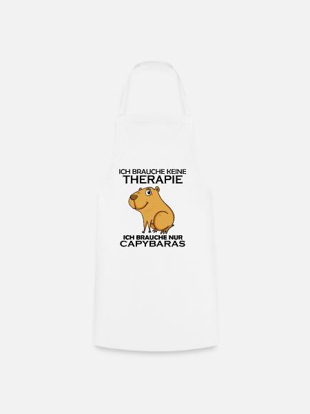 Capybara Wasserschwein - Kochschürze - Weiß