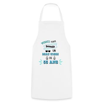 Idée De Cadeau Drôle Pour Les Beaux Gosses - Tablier de cuisine - blanc - Devant - AI Model Male 185 dark (185cm)