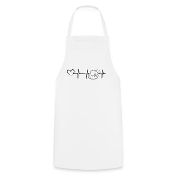 Mouse Heartbeat Heart Mouse Animal House Mouse Hea - Tablier de cuisine - blanc - Devant - AI Model Male 185 dark (185cm)